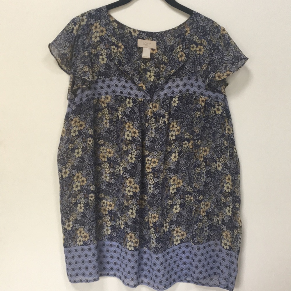 LOFT sheer summer top